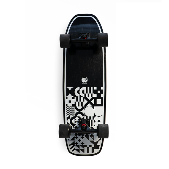 Surfskate Cutback board - B&W 32"