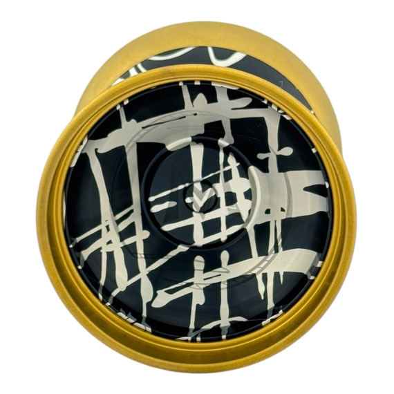 Kovové yoyo pro Advanced YoYoFactory MOZ 7075 - Toya Kobayashi Signature Black and Silver Splash