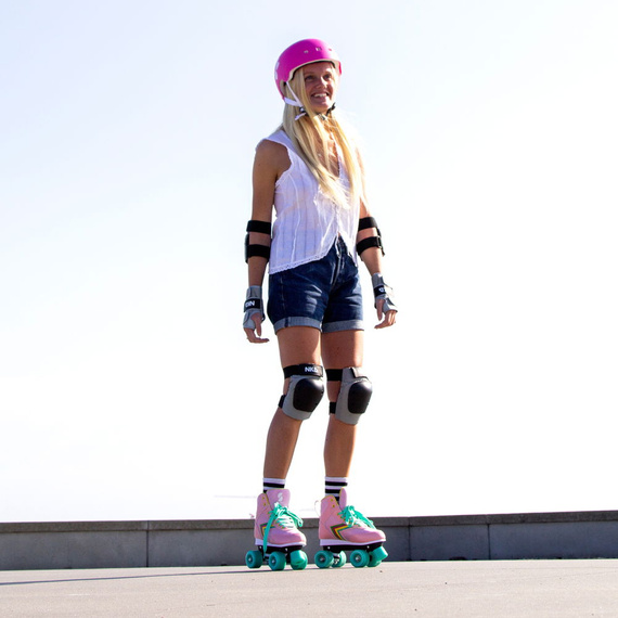 NKX Brain Saver Skateboardová helma Candy Fade Blue and Yellow