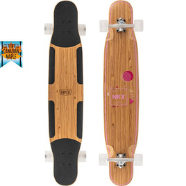 Longboard pro tanečníky NKX Geometric Olive Pink 112 cm