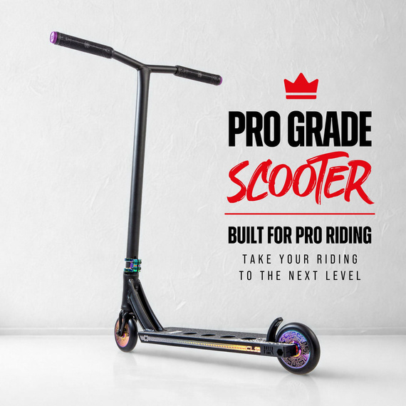 CORE CD1 Kompletní kaskadérská koloběžka červená/černá wys. 81 cm