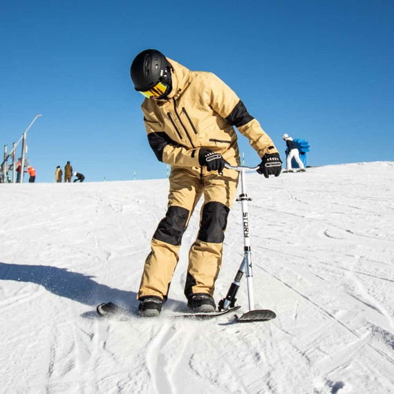 Hulajnoga Wyczynowa na śnieg Story Deluxe Snow Scooter Biało-Różowy 83-94 cm