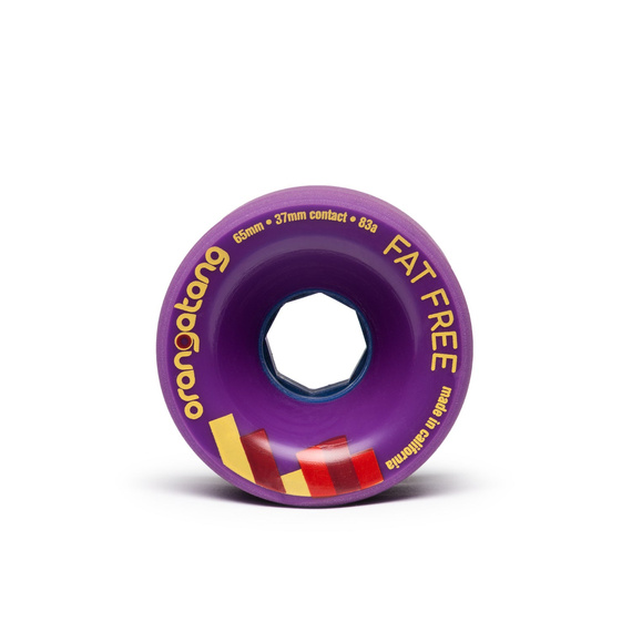 Orangatang Longboard Fat Free Wheels Purple 65mm 83A