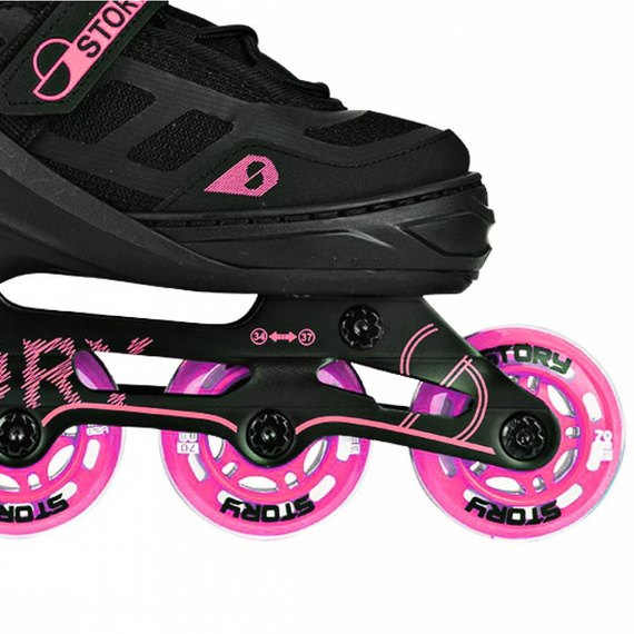 Story Fusion Nastavitelné inline brusle Pink