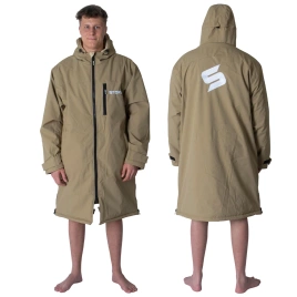 Pončo Poncho Jacket Story Change Robe Brown