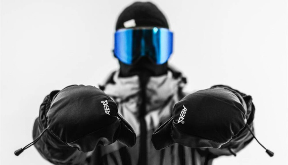 REKD Icon Over Cuff Snow Mitts M Black