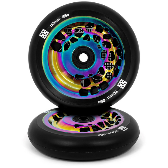 Sada kol pro koloběžky SLAMM Split Core Neochrome 110 mm