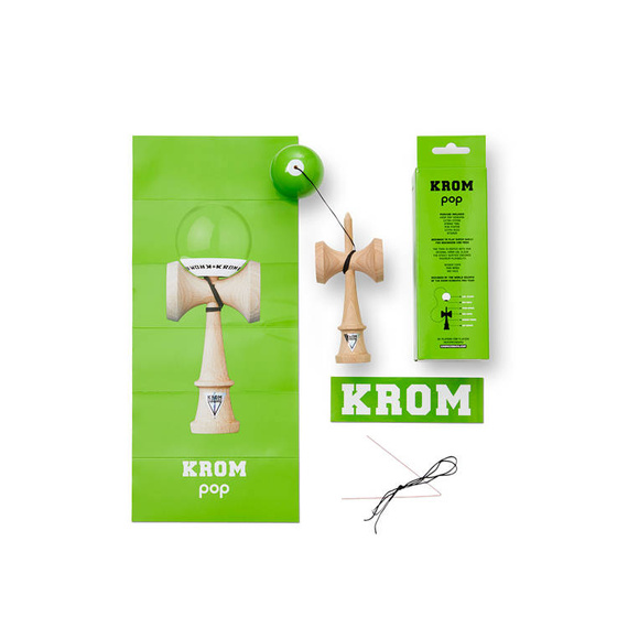 Kendama Krom POP LOL Světle zelená