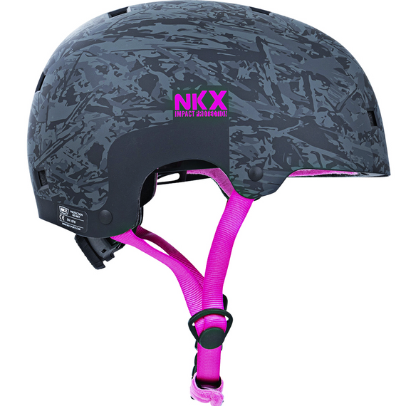 NKX Brain Saver BCP Skateboardová helma černo-růžová L