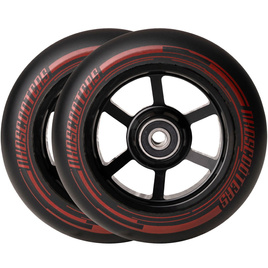 NKD Mono Street Stunt Scooter Wheels Black and Red 115 mm