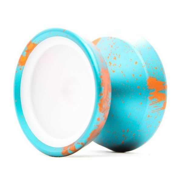 Kovové yoyo CzechPoint Pivot - Aqua Orange White