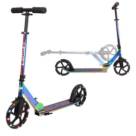 Přepravní koloběžka s velkými koly Story Urban GO! Lesklý neochromovaný LED