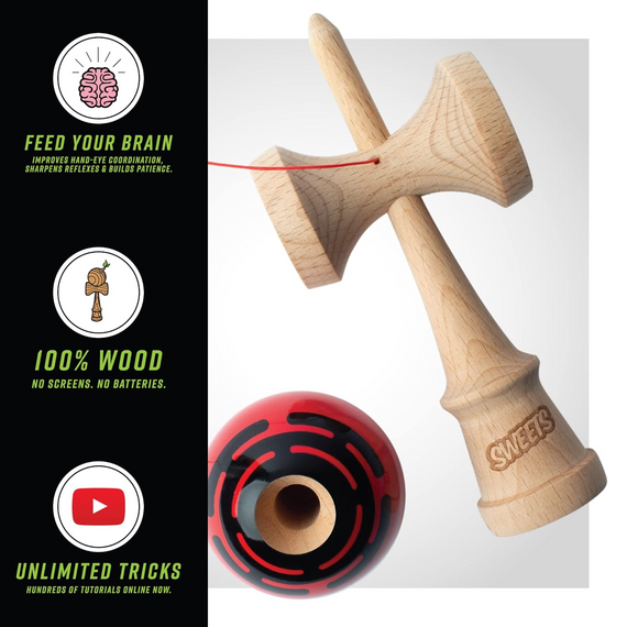 Kendama Sweets Kendama Prime Radar Red