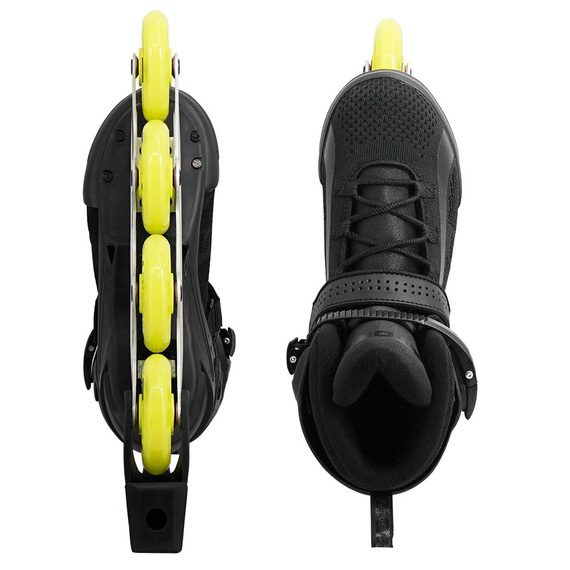 Rekreační kolečkové brusle Inline STORY Union Černo-žluté