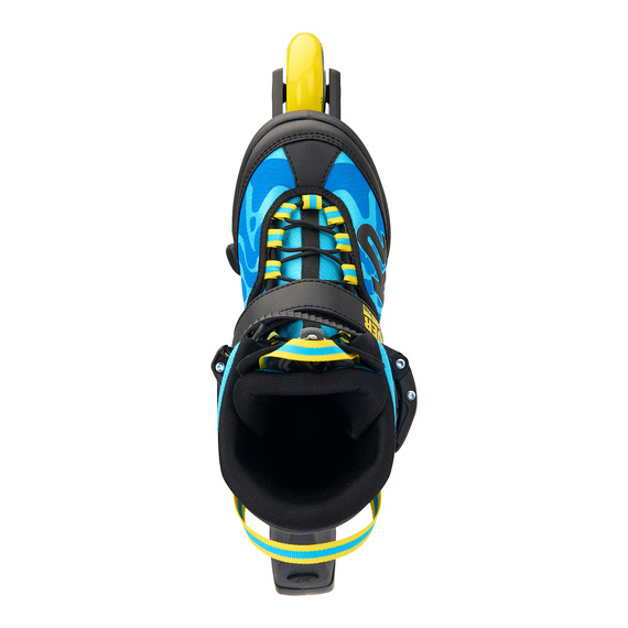 Dětské nastavitelné kolečkové brusle K2 Raider Pro Modrá a žlutá