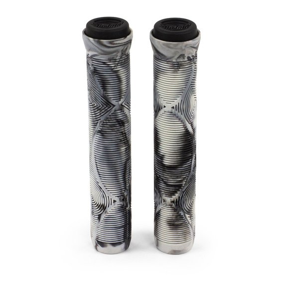 Výkonné gripy na koloběžku Slamm Team Swirl Bar Grips Urban Grey 165 mm