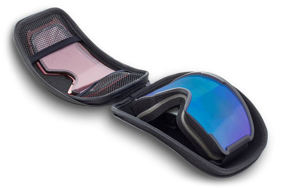 REKD Classic SnapFit Snow Goggle Kit Black/Chromatic Sapphire M/L snowboardové a lyžařské brýle