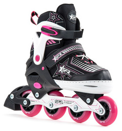 Inline nastavitelné kolečkové brusle SFR Pulsar Pink L