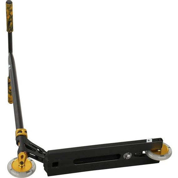 Vysoce výkonná hliníková koloběžka Lehká velká kvalitní široká plošina a řídítka 91 cm NKD Nitro Street Black Gold