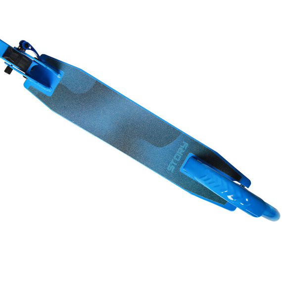 Přepravní koloběžka s velkými koly Story Urban GO! Modrá LED dioda