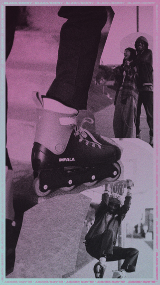 Inline brusle Impala Lightspeed Recreational Rollers Black and Berry