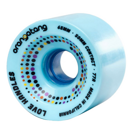 Orangatang Love Handles Longboard Wheels Blue 65mm 77A