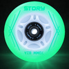 Svítící kolečka inline bruslí Story Mint LED 64 mm (8 ks).)