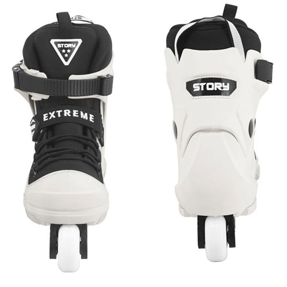 Rolki Agresywne Story Inline Aggressive Skates Biało-Czarny 
