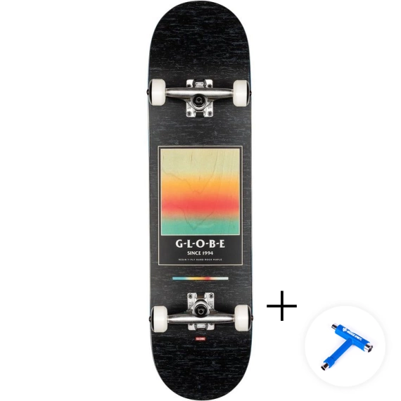 GLOBE G1 Supercolor Black Pond skateboard 8.125''