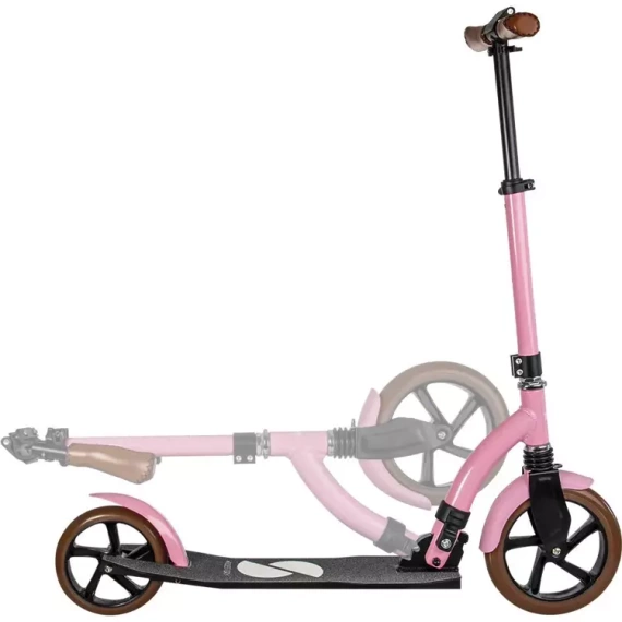 Městská koloběžka s předním odpružením Story Retro Ride Pink