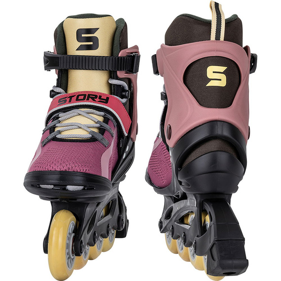 Rekreační kolečkové brusle Inline STORY Union Burgundy