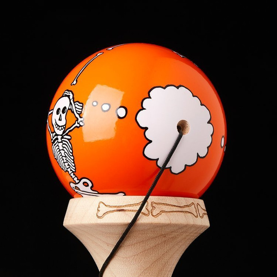 Kendama Krom JODY BARTON - SKELETONS ORANGE