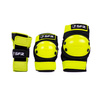 SFR Youth Ramp Triple Pad Protector Set Černá a limetkově zelená