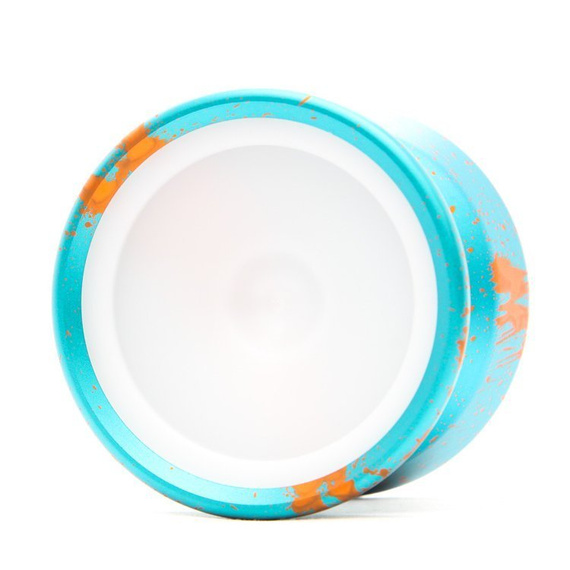 Kovové yoyo CzechPoint Pivot - Aqua Orange White