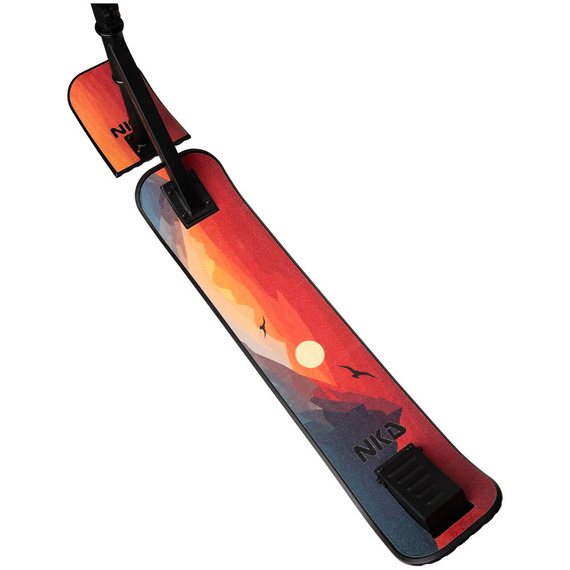 Hulajnoga Wyczynowa na śnieg NKD SNOW Stunt Scooter Czarno-Czerwony wys. 82 cm