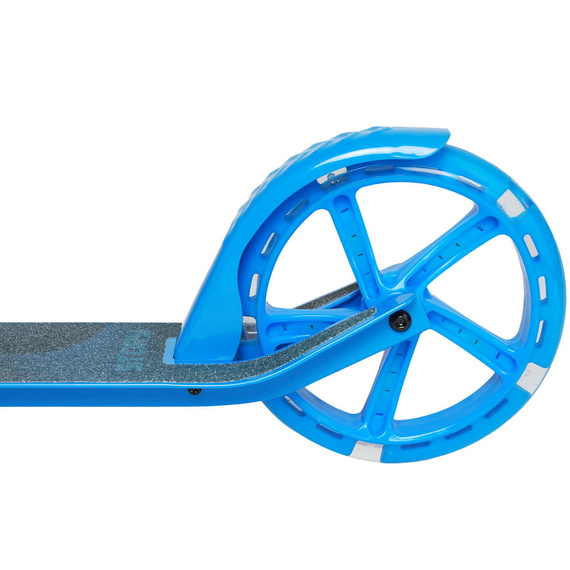 Přepravní koloběžka s velkými koly Story Urban GO! Modrá LED dioda