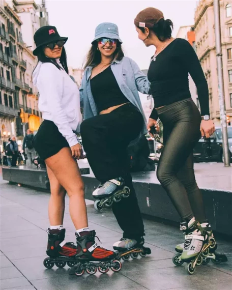 Rolki Uniwersalne Inline STORY Trust Niebiesko - Czerwone
