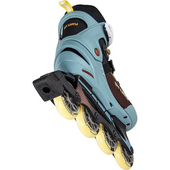 Rekreační kolečkové brusle Inline STORY Union Brown-Nebraska