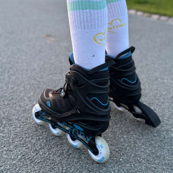 Story Fusion Nastavitelné inline brusle Blue LED