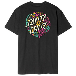 SANTA CRUZ Dressen Rose Crew Two T-Shirt Black