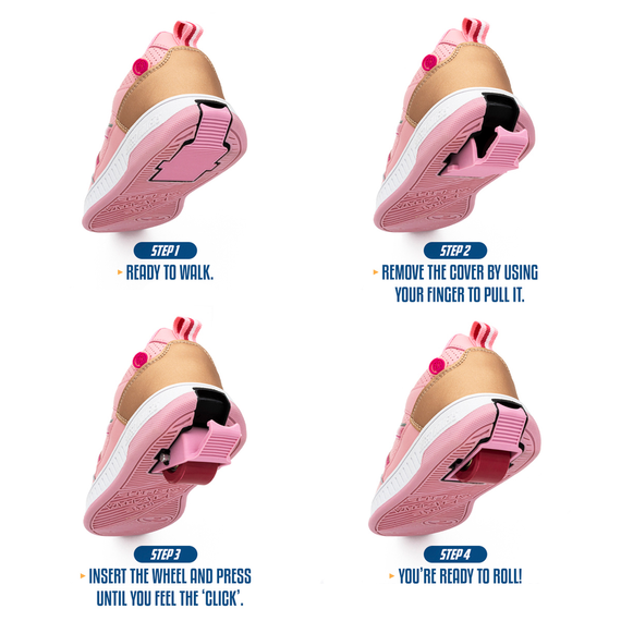 Breezy Rollers Classic White Pink