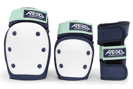 Ochraniacze REKD Heavy Duty Triple Pad Set Niebiesko Miętowe