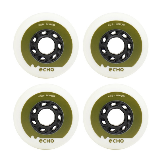 Echo Driftovací kolečka bílá a zelená 80 mm (4 ks).)