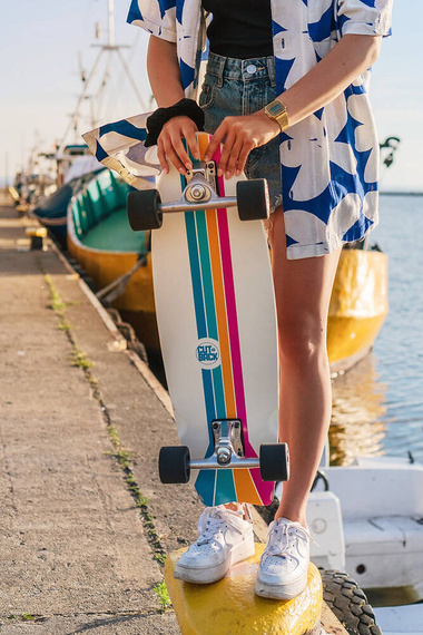 Surfskate Cutback Board - Color Wave 30"