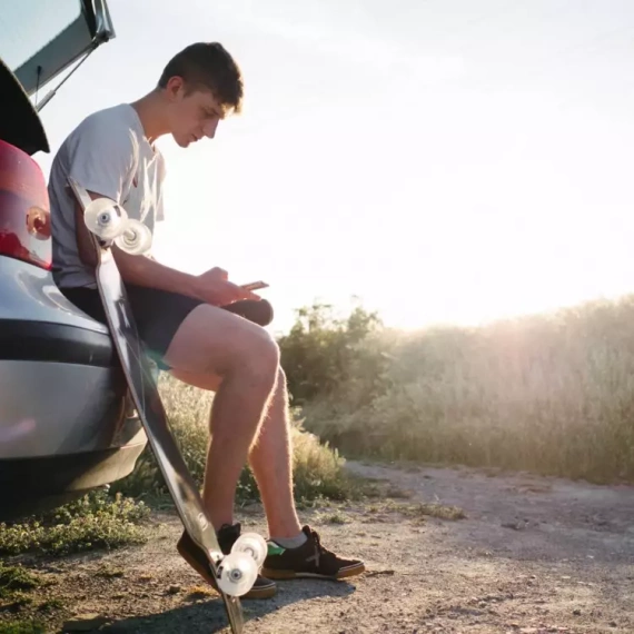 Longboard NKX Signature Fiberglass Black 101 cm