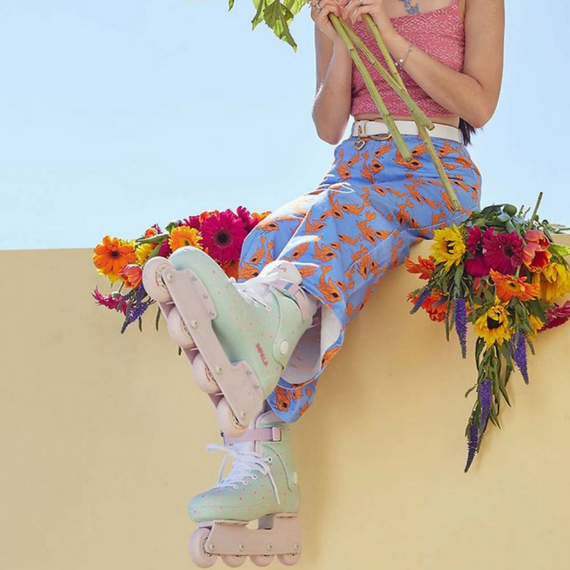 Inline brusle Impala Lightspeed Recreational Rollers Mint Flower Power