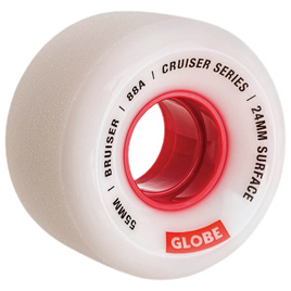 GLOBE Bruiser White/Red 55 mm skateboardová kolečka