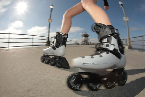 K2 Surge 80 Hardshell Rollers Black and Grey