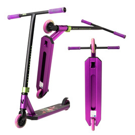 NKD Next Generation Černofialová vysoce výkonná hliníková koloběžka Lehká pro mladé jezdce. 79,4 cm