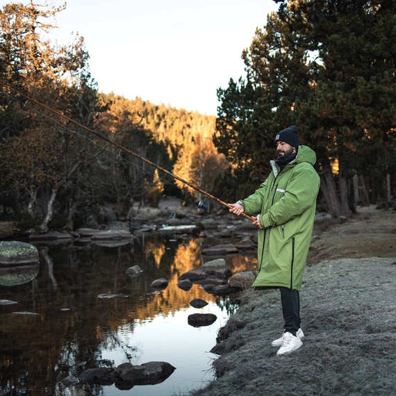 Pončo Poncho Jacket Story Change Robe Olive